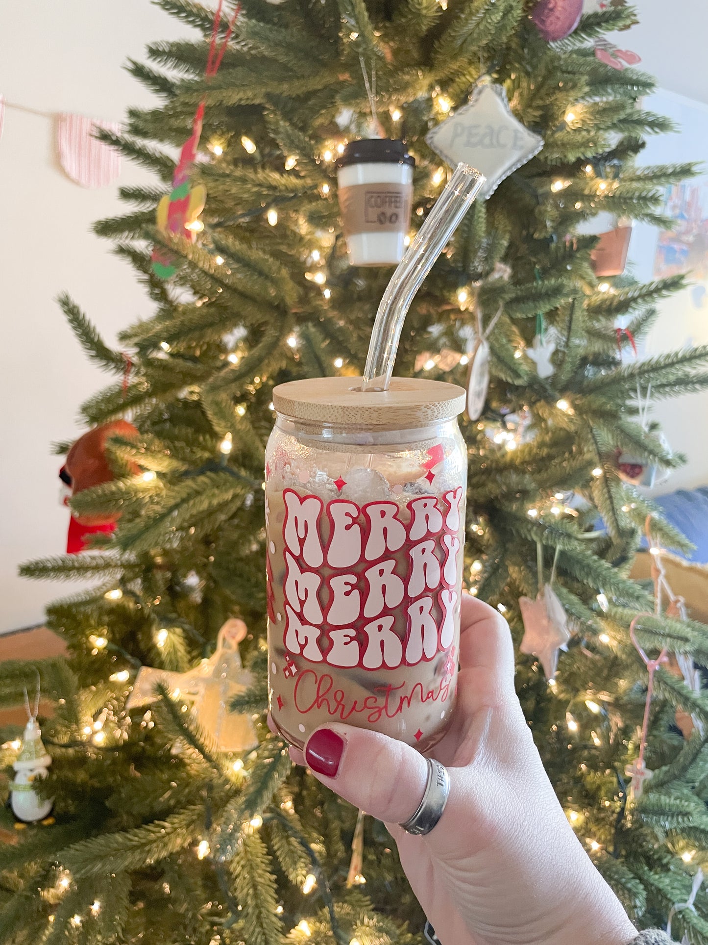 holiday glass tumbler making workshop