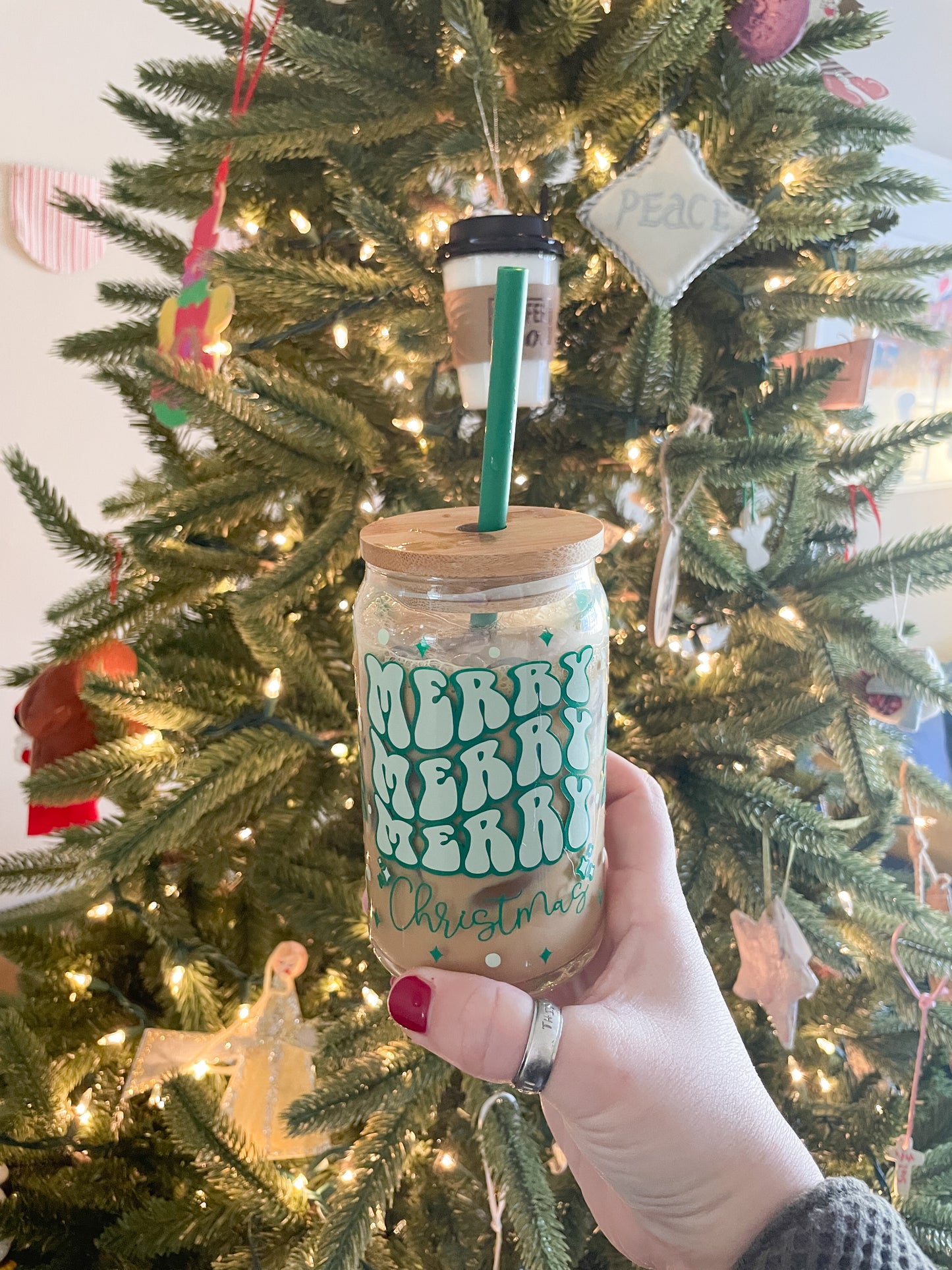 holiday glass tumbler making workshop