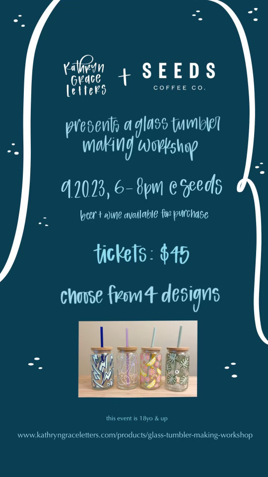 glass tumbler making workshop