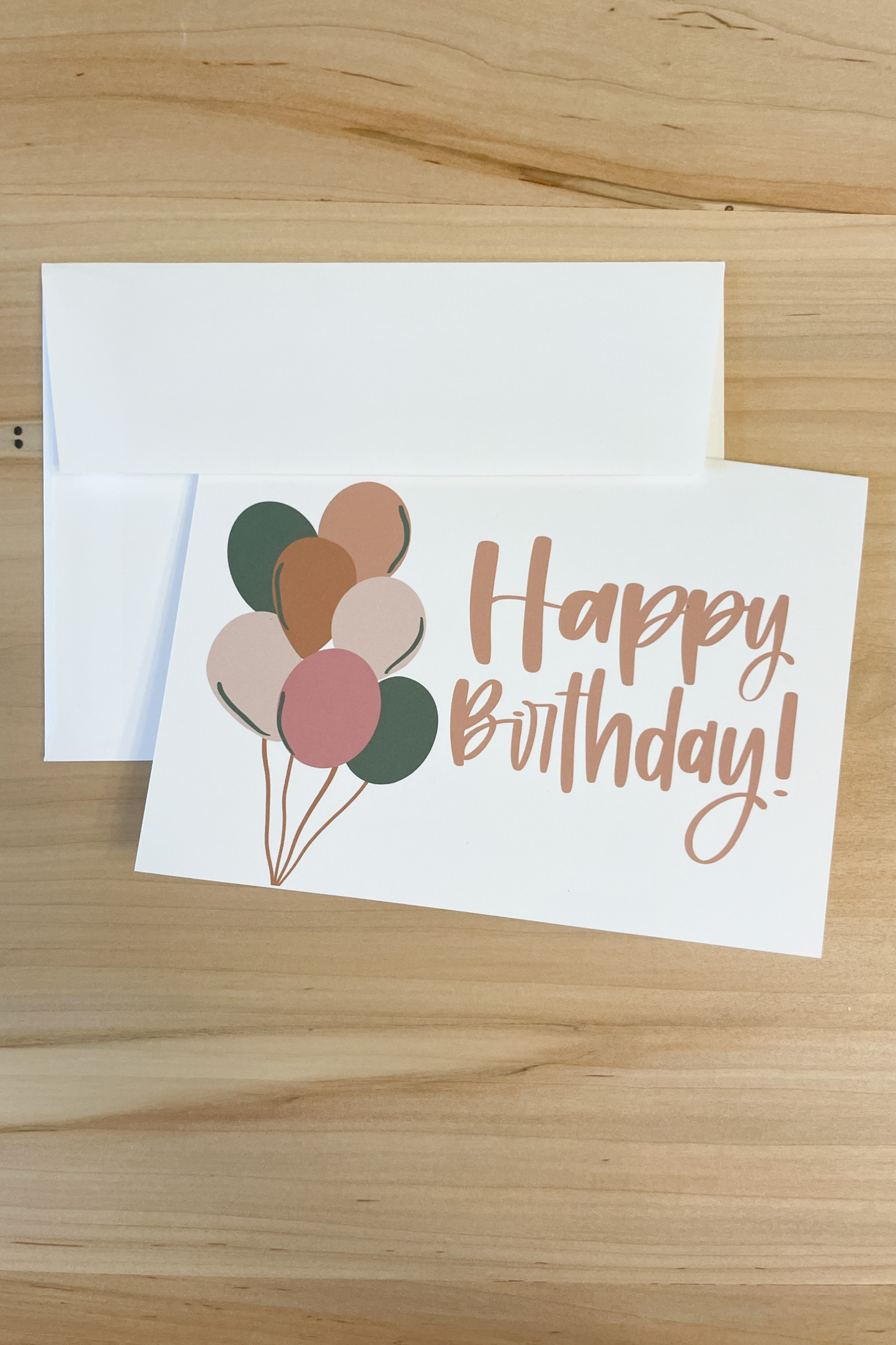 happy birthday card, balloons