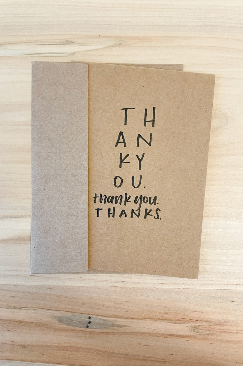 thank you card