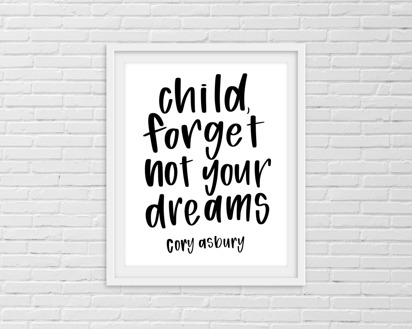 cory asbury print