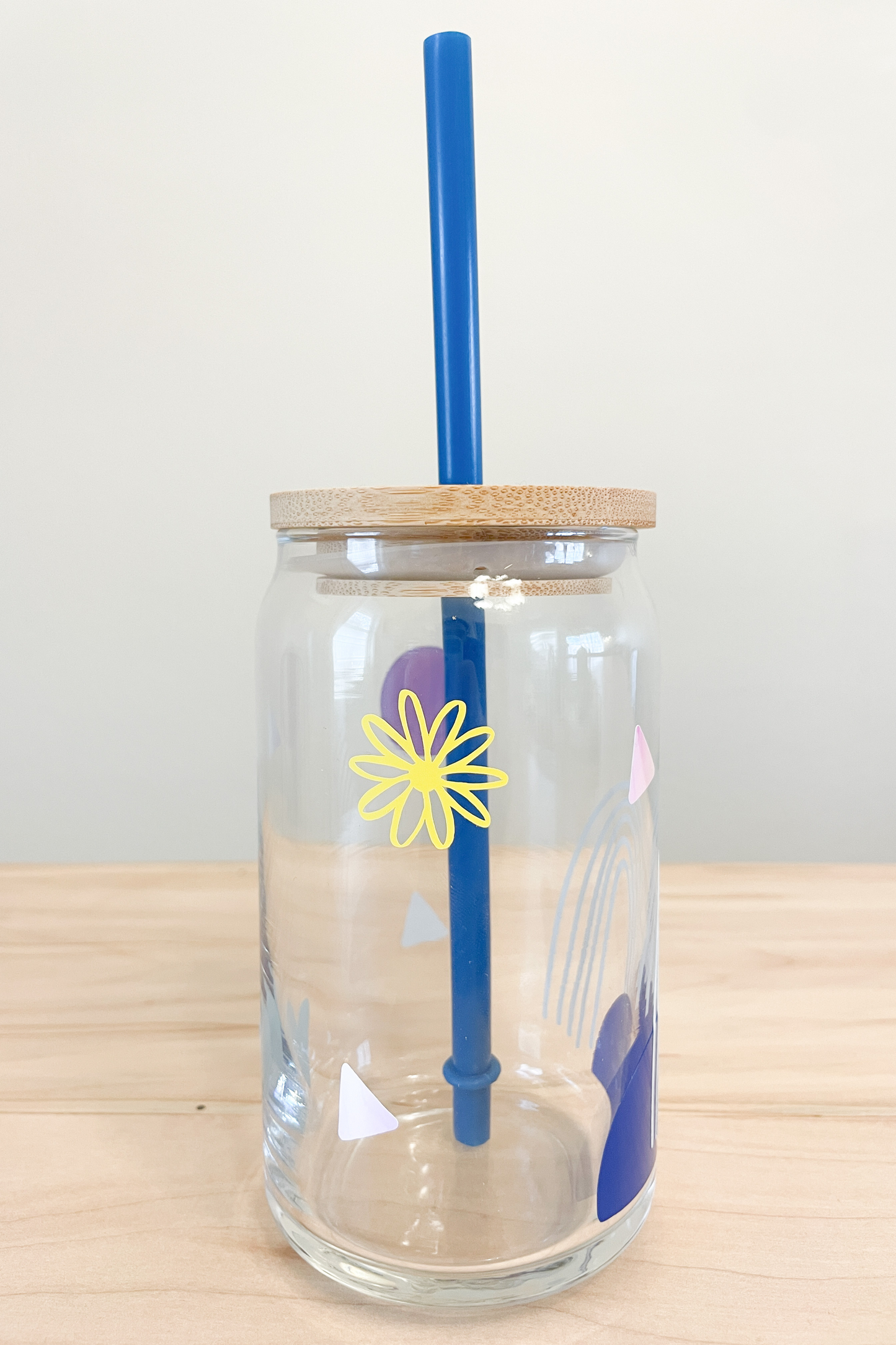 boho glass tumbler