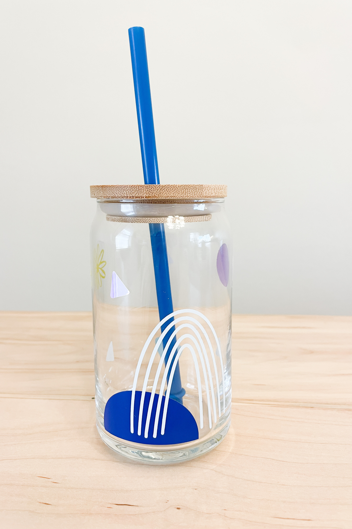 boho glass tumbler