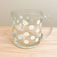daisy hot coffee glass