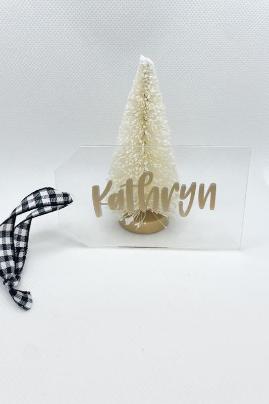 personalized stocking tag, gift tag, ornament