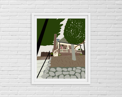 custom house illustration