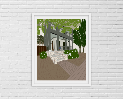 custom house illustration