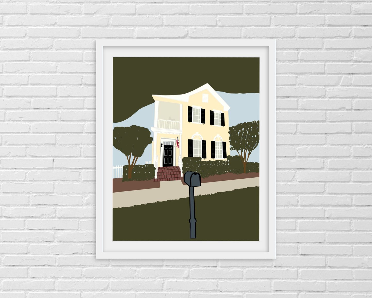 custom house illustration