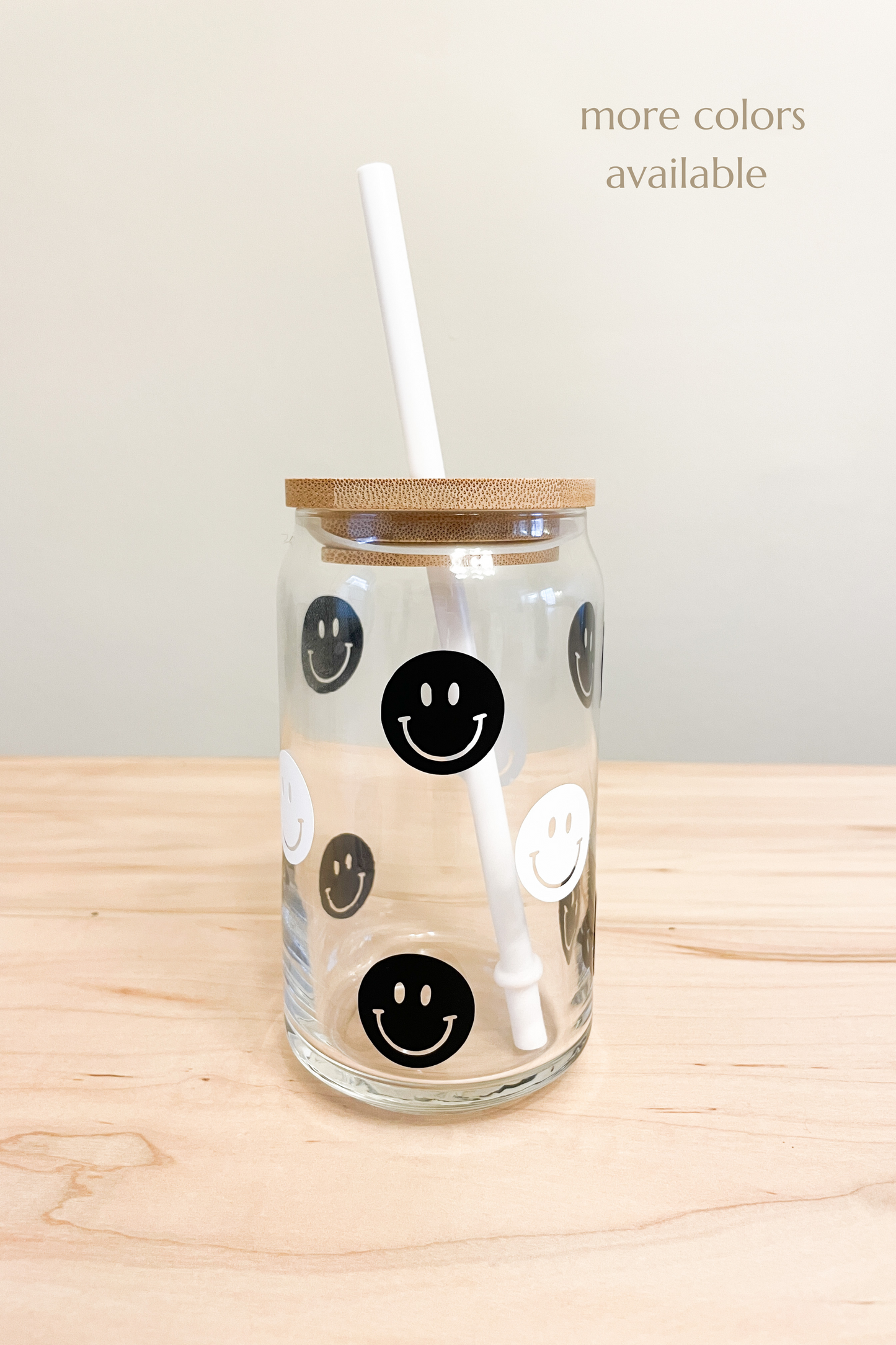 Coffee Smiley Glass Tumbler (Neutral Gradient) – Fox&12th